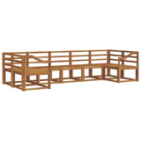 Outdoor Sofa Set 7 pcs Natural Solid Acacia Wood 3366932