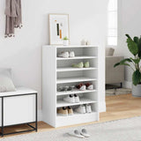 Shoe Cabinet White 60x35x92 cm Engineered Wood 808945
