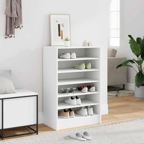 Shoe Cabinet White 60x35x92 cm Engineered Wood 808945