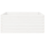 Garden Planter White 110x110x46 cm Solid Wood Pine 3282435