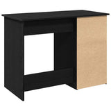 Desk Black 102x50x75 cm Engineered Wood 860464