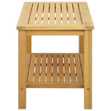 Side Table Oil Natural 70 x 40 x 45 cm Solid Acacia Wood 42026802