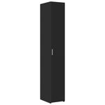 Slim Storage Cabinet Black 30x42.5x225 cm Engineered Wood 3281260