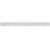Chain Link Fence with Flange Anthracite 1.8x25 m 153997