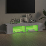 TV Cabinet with LED Lights Grey Sonoma 135x39x30 cm 815694