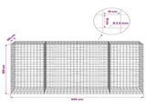 Gabion with 3.5 mm Wire and 10x10 cm Mesh 400x100x200 cm 3463442