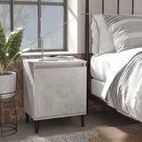 Bed Cabinets with Metal Legs Concrete Grey 40x30x50 cm 805842