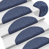 ZNTS Stair Mats Self-adhesive 30 pcs Blue 65x21x4 cm 3365660