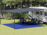 Tent Carpet 400x400 cm Blue HDPE 310731