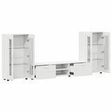TV Cabinet Set with Drawer FLORIN 3 pcs White Engineered Wood 3397934