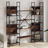 Bookshelf Smoked Oak 155.5x24x166.5 cm Engineered Wood 838860