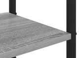 Coat Stand with Shoes Bench Grey Sonoma 120.5 x 34 x 190 cm 8012041