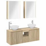 Bathroom Cabinet Set 5 pcs Sonoma Oak Engineered Wood 3406369
