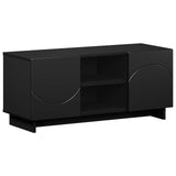 TV Stand 90 x 34.5 x 40 cm Black Engineered Wood 8011478