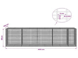 Gabion with 5 mm Wire and 5x2.5 cm Mesh 450x100x150 cm 3463899