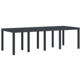 Garden Dining Set 9 pcs Anthracite Polypropylene 3378734