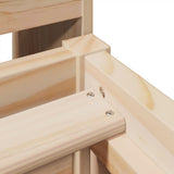 Bed Frame without Mattress 90x200 cm Solid Wood Pine 3323503