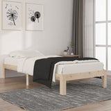 Bed Frame without Mattress Solid Wood Pine 90x200cm 810350
