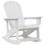 Adirondack Rocking Chairs 2 pcs White HDPE 3335834
