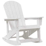 Adirondack Rocking Chairs 2 pcs White HDPE 3335834