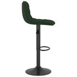 Bar Stools 2 pcs Dark Green Velvet 333994