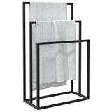 Freestanding Towel Rack Black 48x24x79 cm Iron 343090