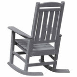 Garden Rocking Chair Light Grey 92 x 70 x 108cm HDPE 42006616
