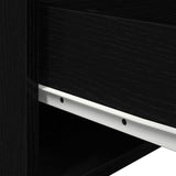 Wall-mounted Bedside Cabinet 2 pcs Black Oak 50 x 36 x 30 cm 863083