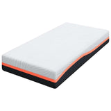 Mattress White and Grey 100 x 200 cm Foam 4106303
