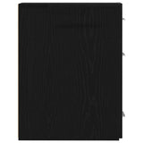 Apothecary Cabinet Black Oak 20 x 45.5 x 60 cm Engineered Wood 862637