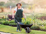 Decorative Garden Fencing, 43in x 11.5ft Outdoor Picket Fence Panels, 4PCs Rustproof Metal Wire T3398P323889