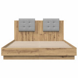Bed Frame with Headboard with Storage Artisan Oak 120 x 200 cm 3416347