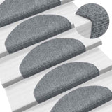 ZNTS Stair Mats Self-adhesive 20 pcs Light Grey 65x21x4 cm 3365646