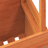 Garden Table Wax Brown 100x50x75 cm Solid Wood Pine 844910