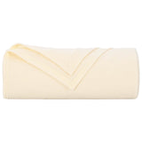 Throw Blankets 6 pcs Cream 350 x 270 cm Fleece 42017139