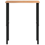 Workbench Light Brown 80x60x cm Solid Wood Oak 3309696