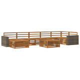 Outdoor Sofa Set 8 pcs Natural 3383667