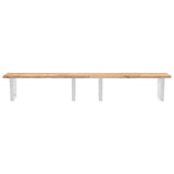 ZNTS Basin Shelf Wall Mounted Steel and Solid Wood Acacia 3302790