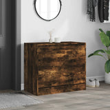 Shoe Cabinet Smoked Oak 80x42x69 cm Engineered Wood 840005
