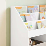 Kids Bookshelf White 72.5 x 29.5 x 69 cm Engineered Wood 892379