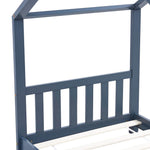 ZNTS Kids Bed Frame Grey Solid Pine Wood 70x140 cm 283370