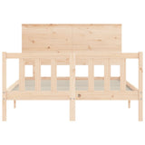 Bed Frame without Mattress 120x200 cm Solid Wood Pine 3193396