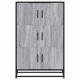 Highboard Grey Sonoma 68x35x106.5 cm Engineered Wood and Metal 849072