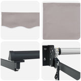 Electric Retractable Awning Light Grey and Anthracite 3.5 x 2 m 3420078