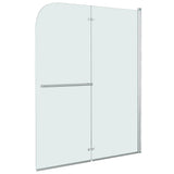 Folding Shower Enclosure 2 Panels ESG 95x140 cm 144678