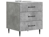 Bedside Cabinet Concrete Grey 43 x 41 x 66.5 cm Engineered Wood 894788