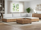 5 pcs Rattan Lounge Set with Cushions GENDT Natural Rattan 3429846