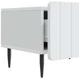 TV Cabinet with Drawer White 147 x 34.5 x 32 cm Engineered Wood 894475