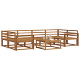 Outdoor Sofa Set 7 pcs Natural Solid Acacia Wood 3367267