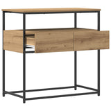 Console Table Artisan Oak 75 x 40 x 75 cm Engineered Wood 862937